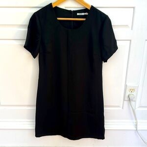 ANTHROPOLOGIE KIMCHI BLUE BURGUNDY SHIFT DRESS SIZE SMALL